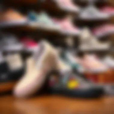 Collector's Display of Limited Edition Slip-Ons Collector's display of limited edition Vans Slip-Ons