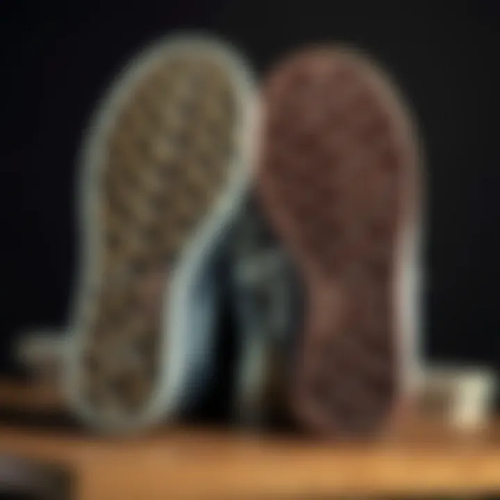 Comparative Analysis of Sole Types Comparison of Vans rubber sole and traditional soles