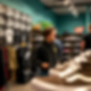 Sustainable Product Showcase Sustainable product lines featured in the Vans store, emphasizing eco-friendly initiatives