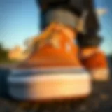 Close-up of Vans Trek Slip-On showcasing its unique design features