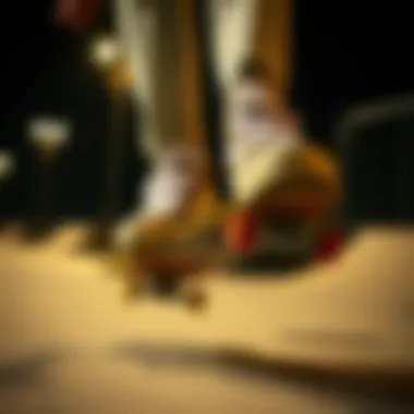 Performance in Action: Vans UltraRange Marshmallow Skateboarder performing tricks while wearing Vans UltraRange Marshmallow