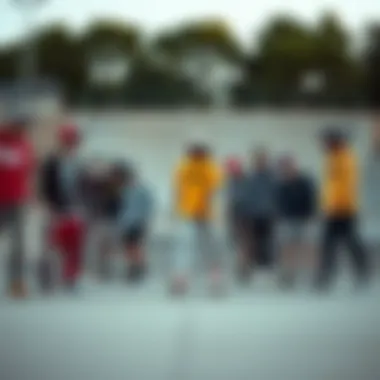 Integration of Vans UltraRange Marshmallow in Skate Culture Group of skateboarders showcasing the Vans UltraRange Marshmallow in a skate park