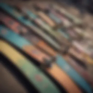 Diverse Skateboard Selection A vibrant array of skateboards on display in an online store