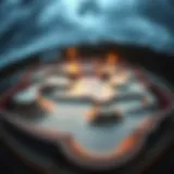 A panoramic view of Woodward Pennsylvania Skatepark showcasing its dynamic layout