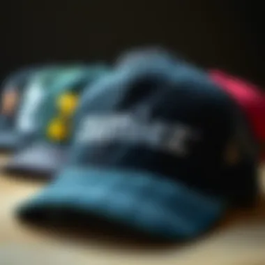 A collection of Zumiez trucker hats showcasing various designs